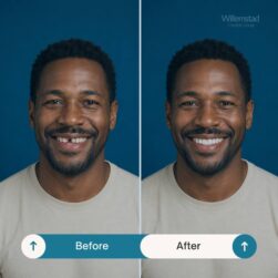 Emergency Dentist Curaçao treating a broken tooth.