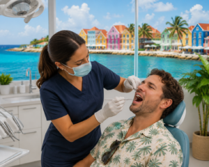 Emergency Dentist During Your Vacation helping a tourist in Curaçao
